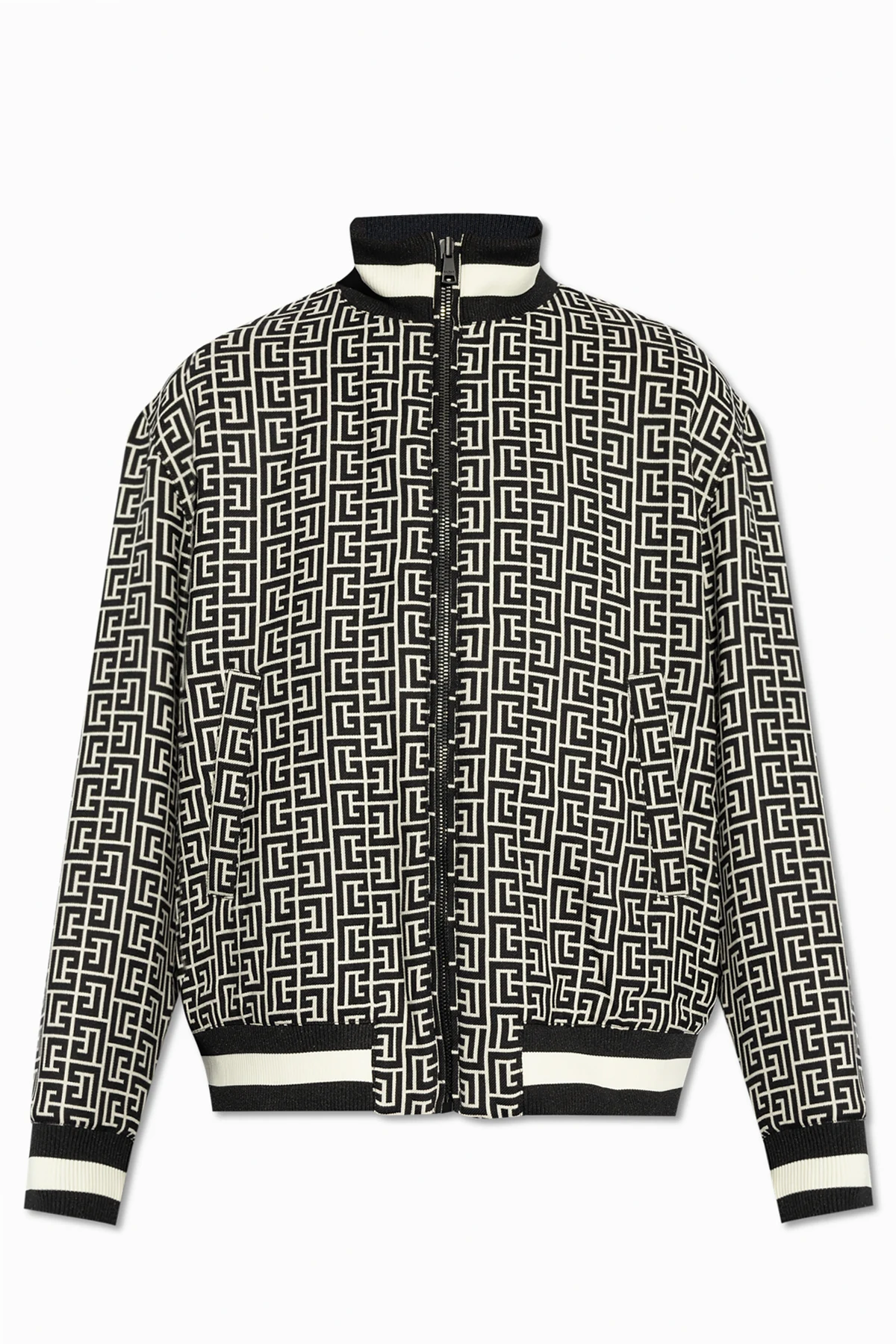 BLACK Reversible jacket with monogram