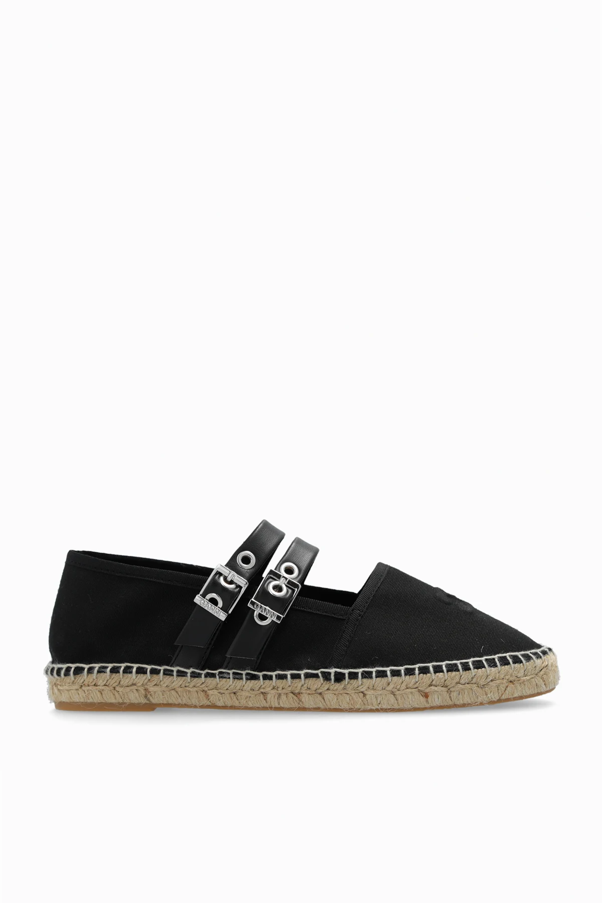 BLACK Espadrilles with buckles