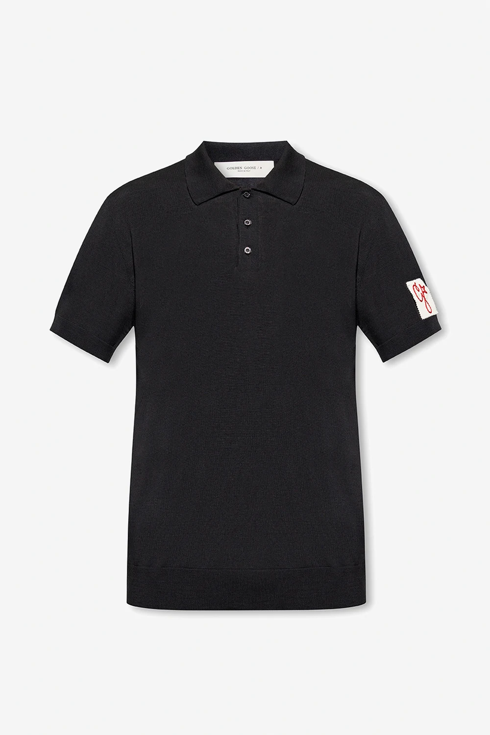 Wool polo shirt