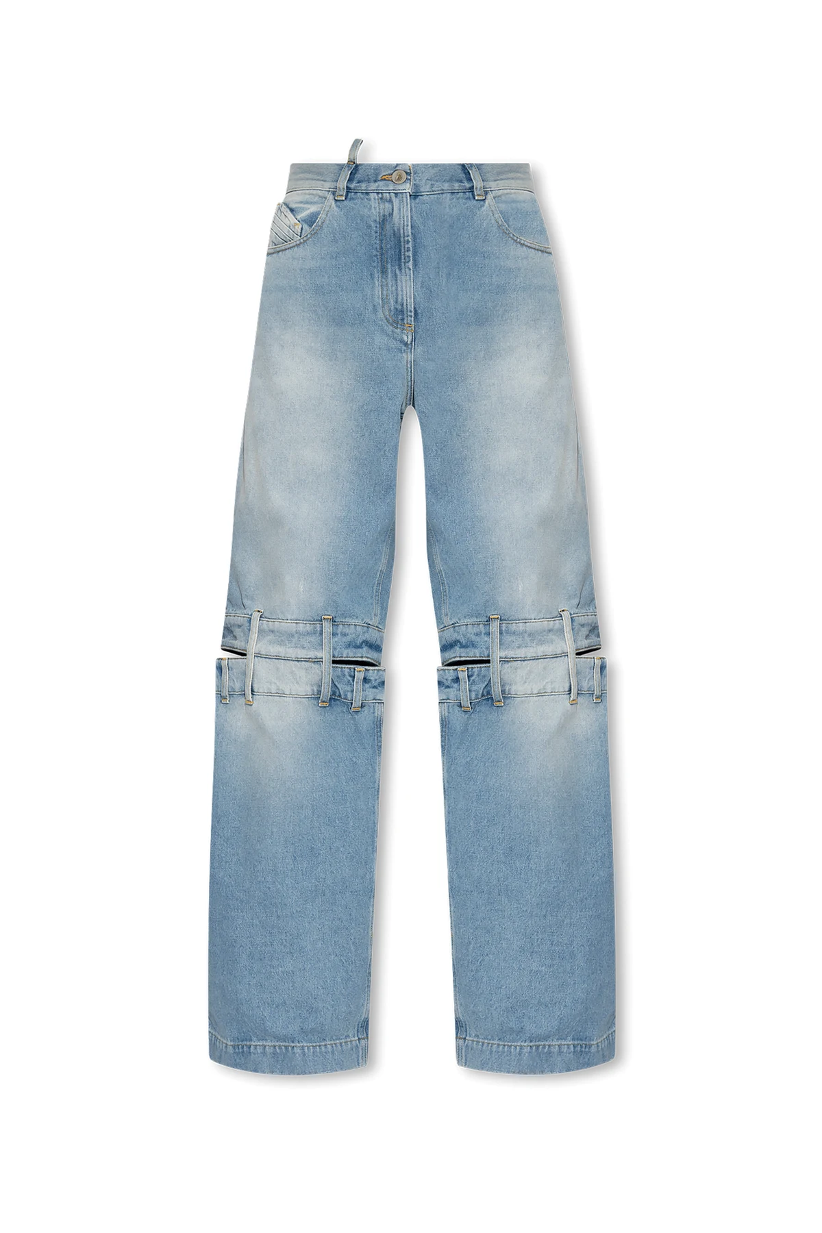 Jeans with split legs