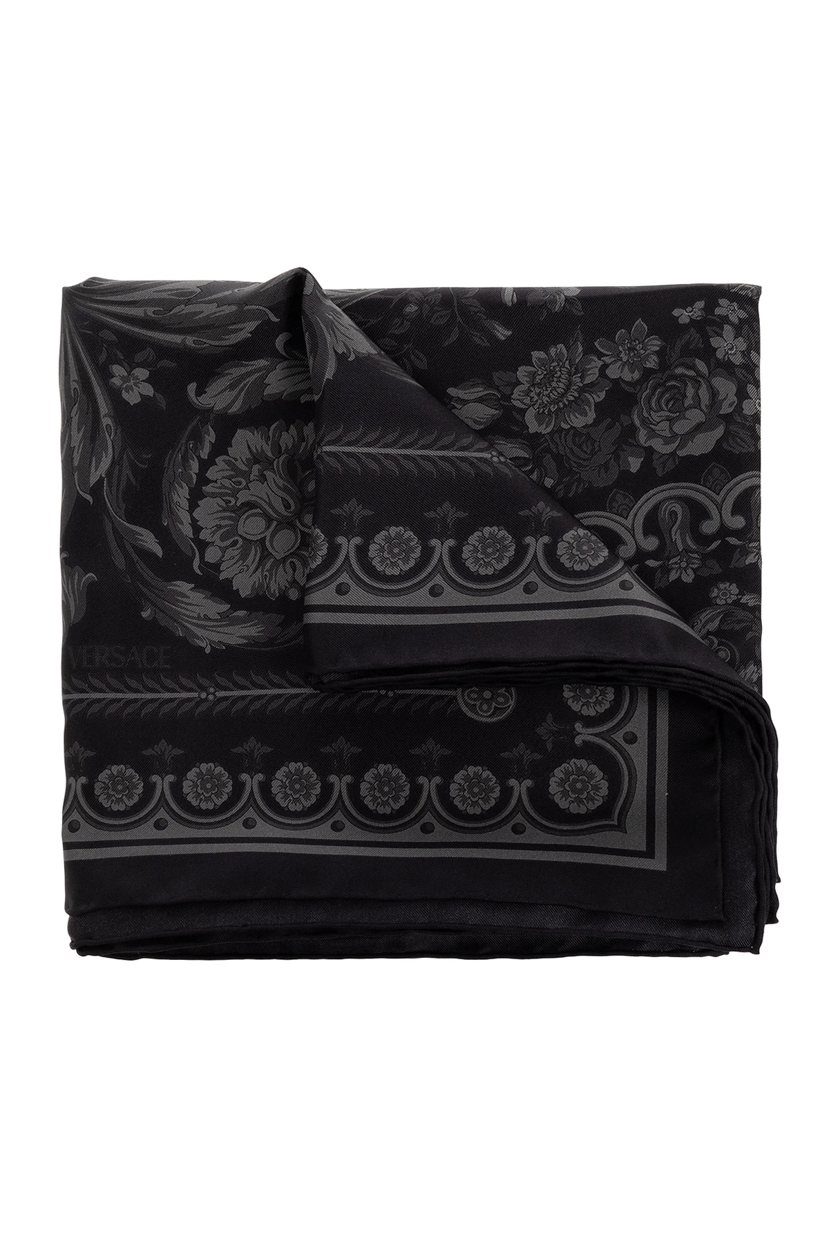 BLACK Silk shawl