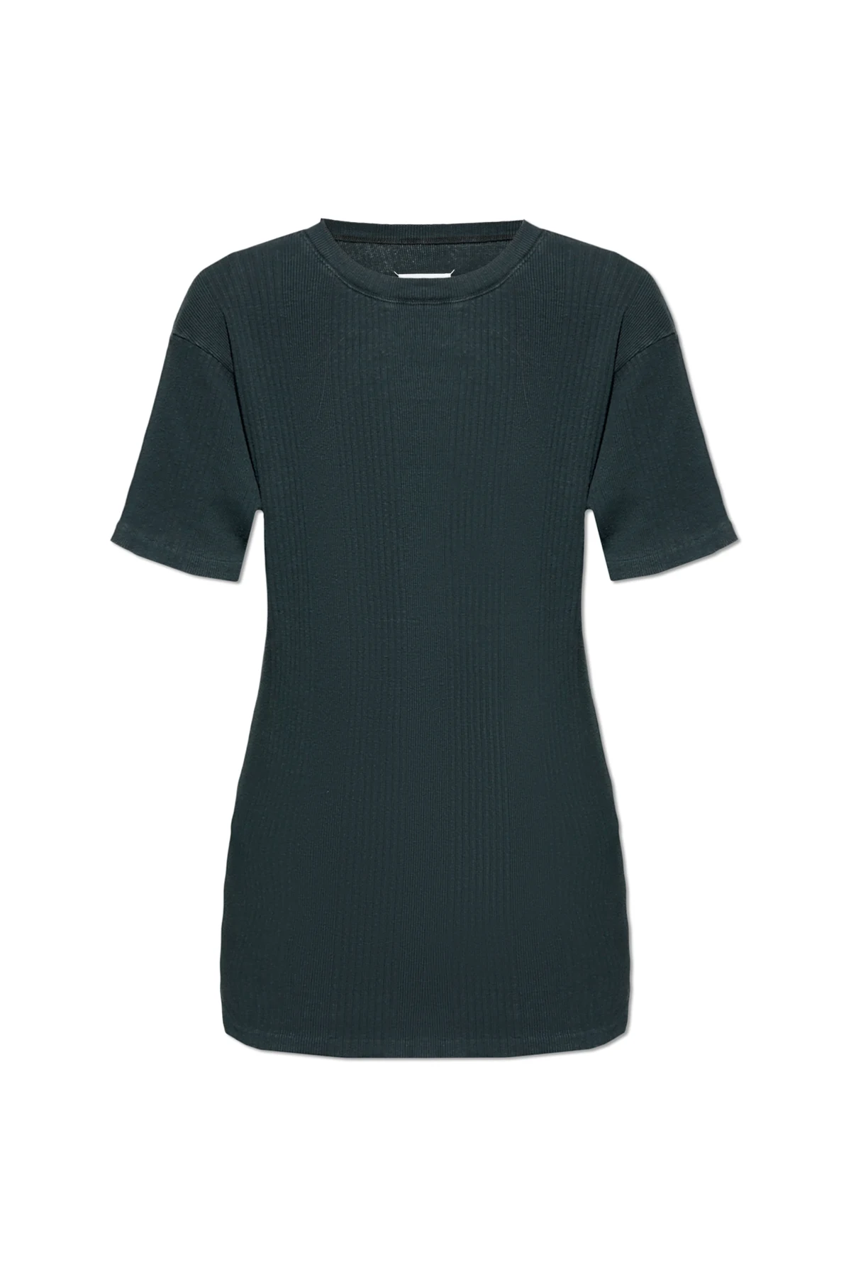 Geripptes Baumwoll-T-Shirt