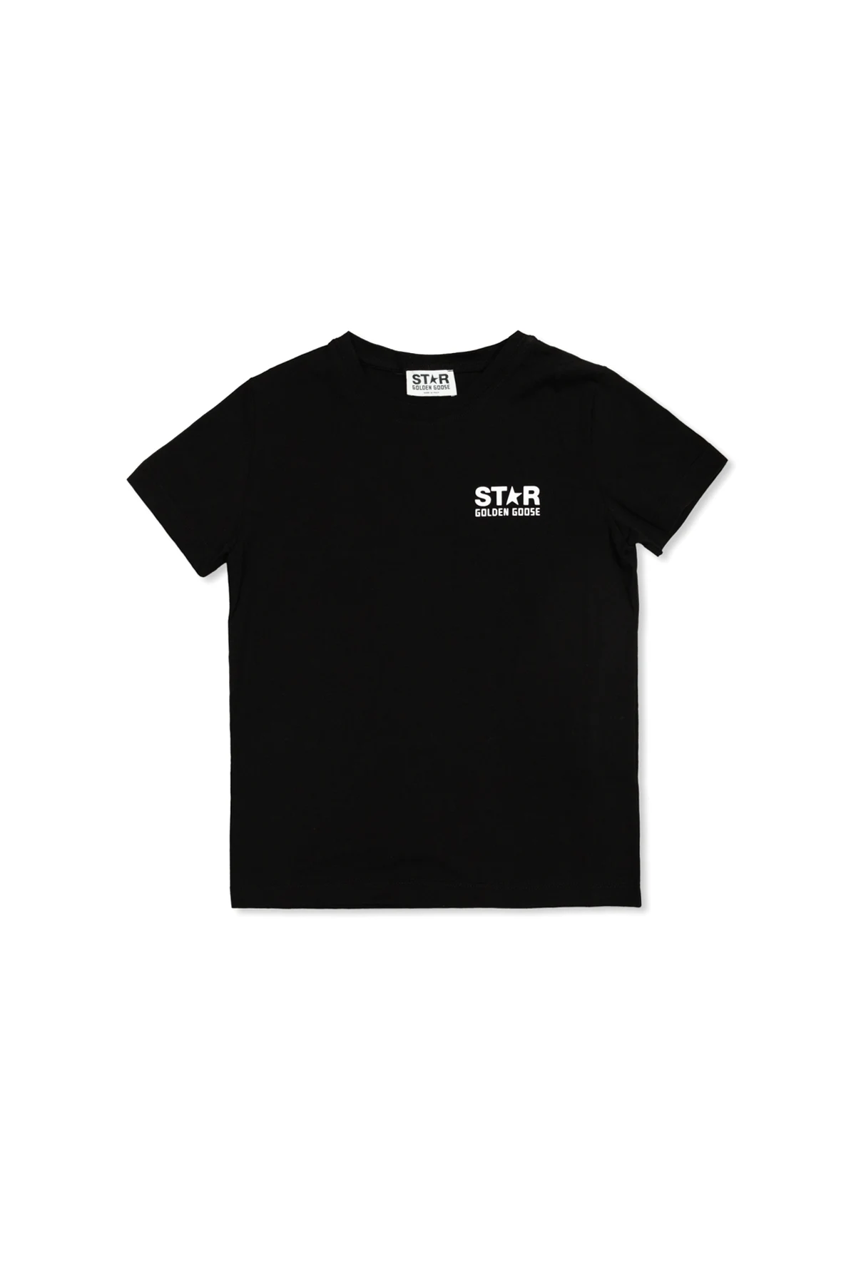 BLACK T-shirt with printed logo