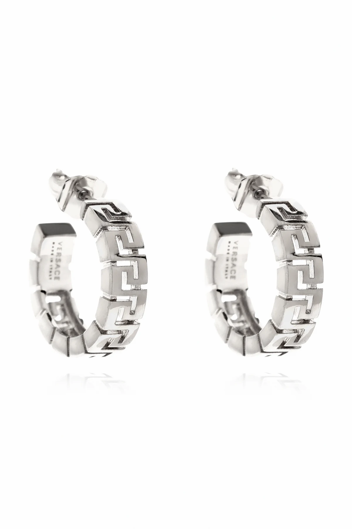 Earrings with Greca motif