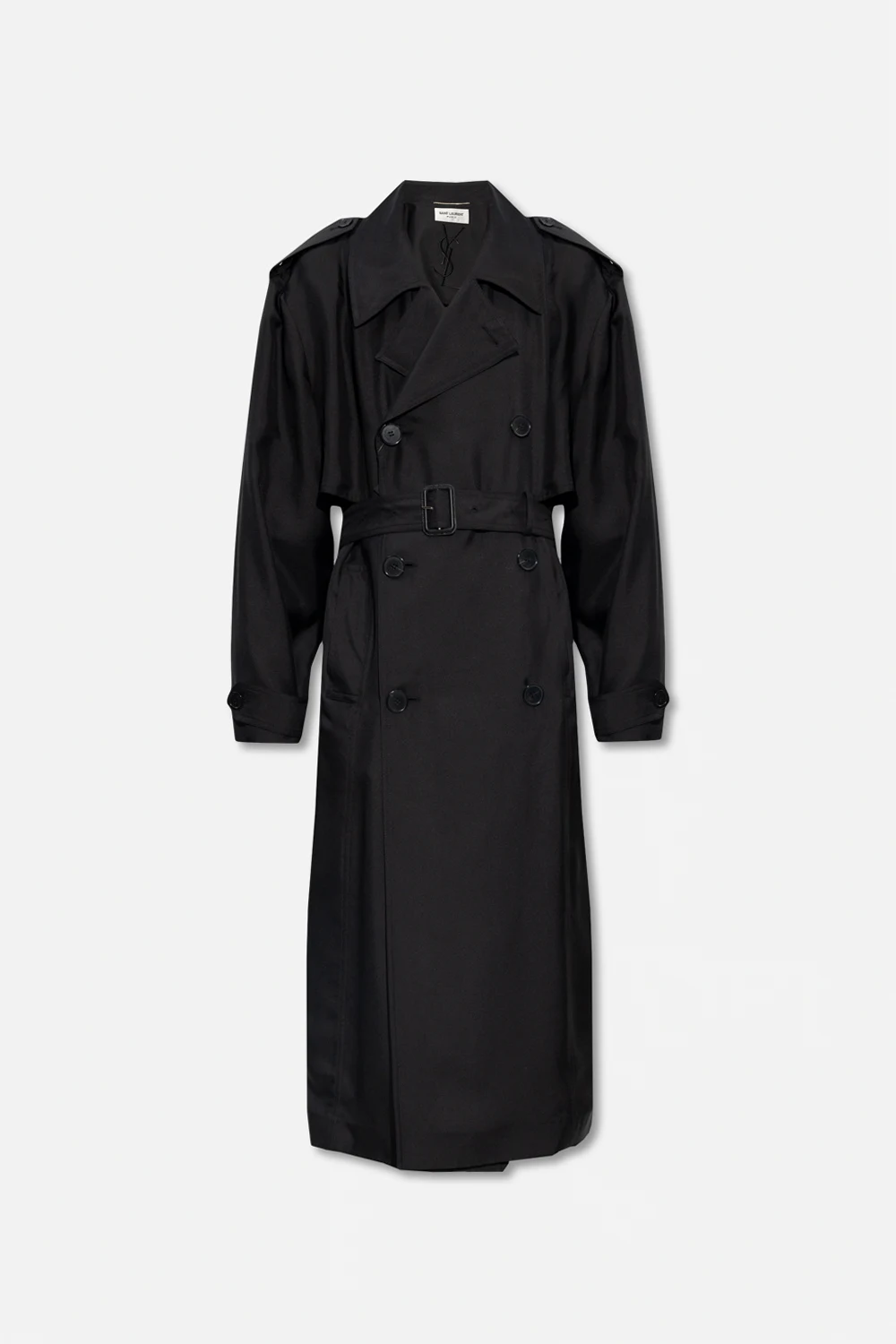 Silk trench coat