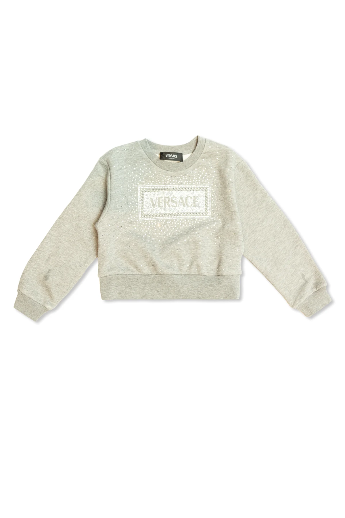 Sweatshirt mit Glassteinen