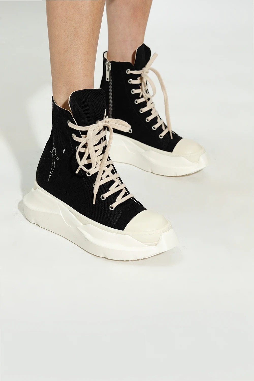 High-top sneakers with logo