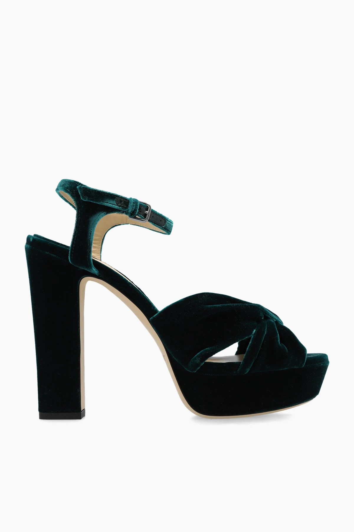 ‘Heloise’ platform sandals in velour