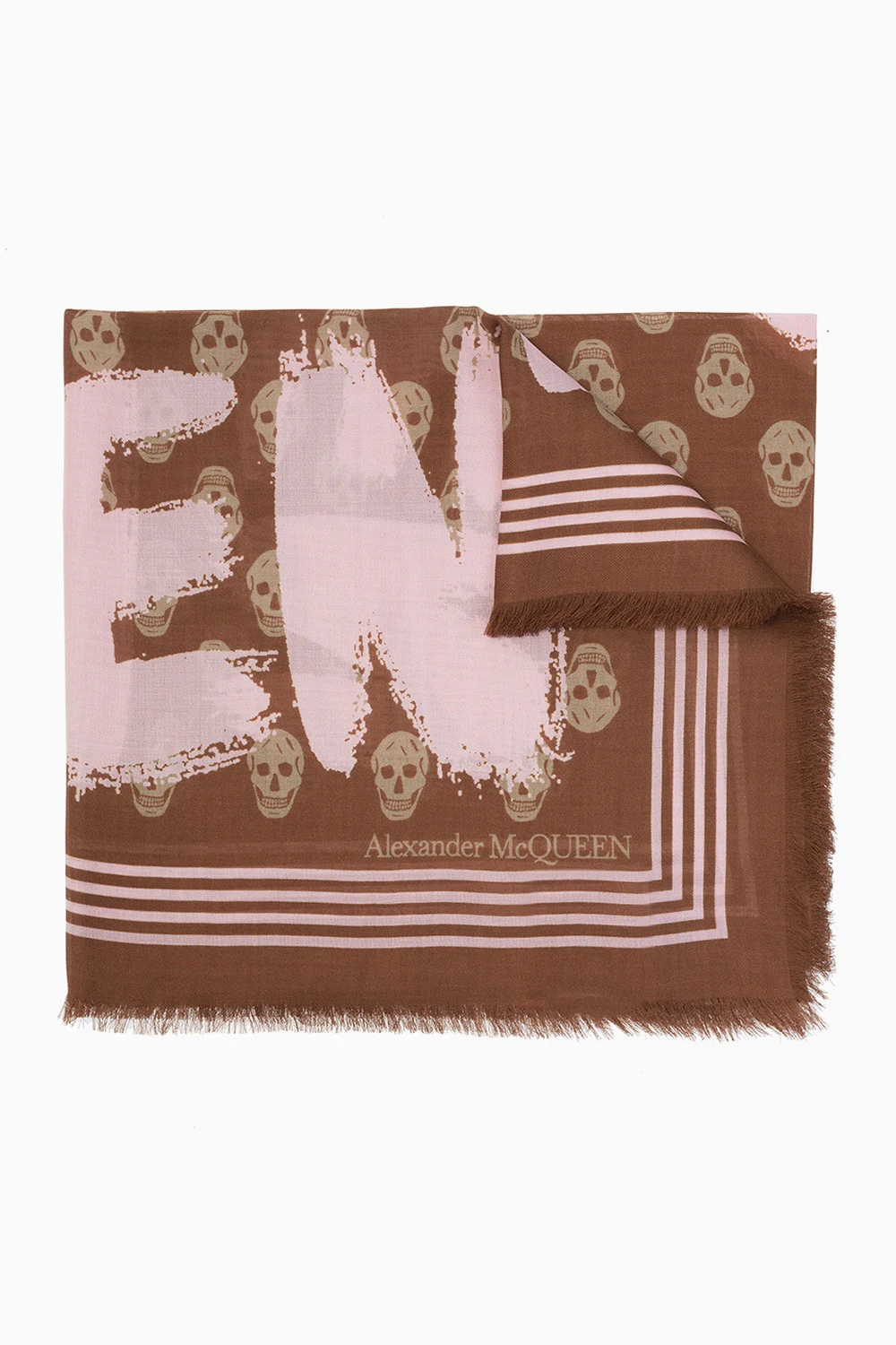 Scarf with skull motif