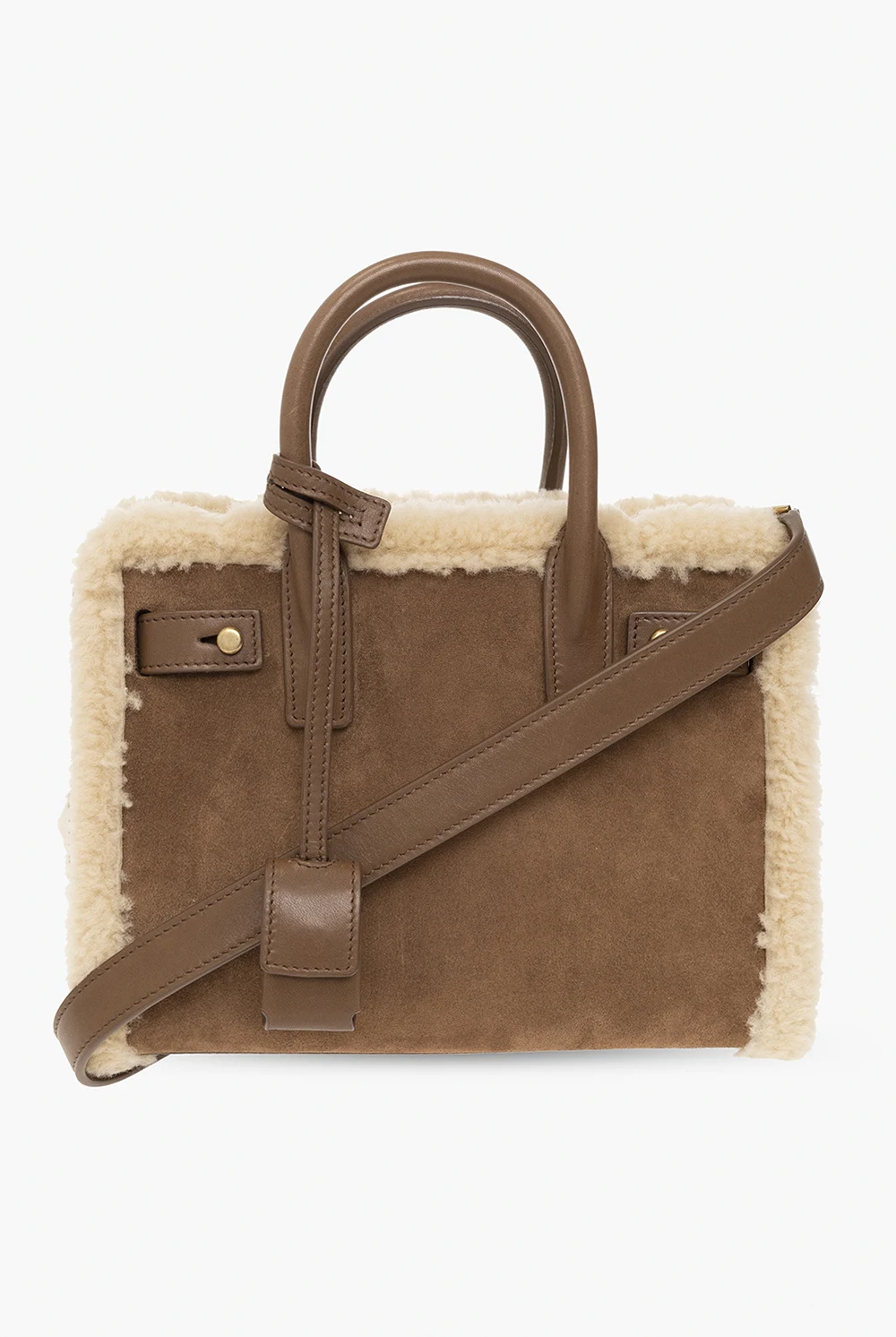 Suede shoulder bag