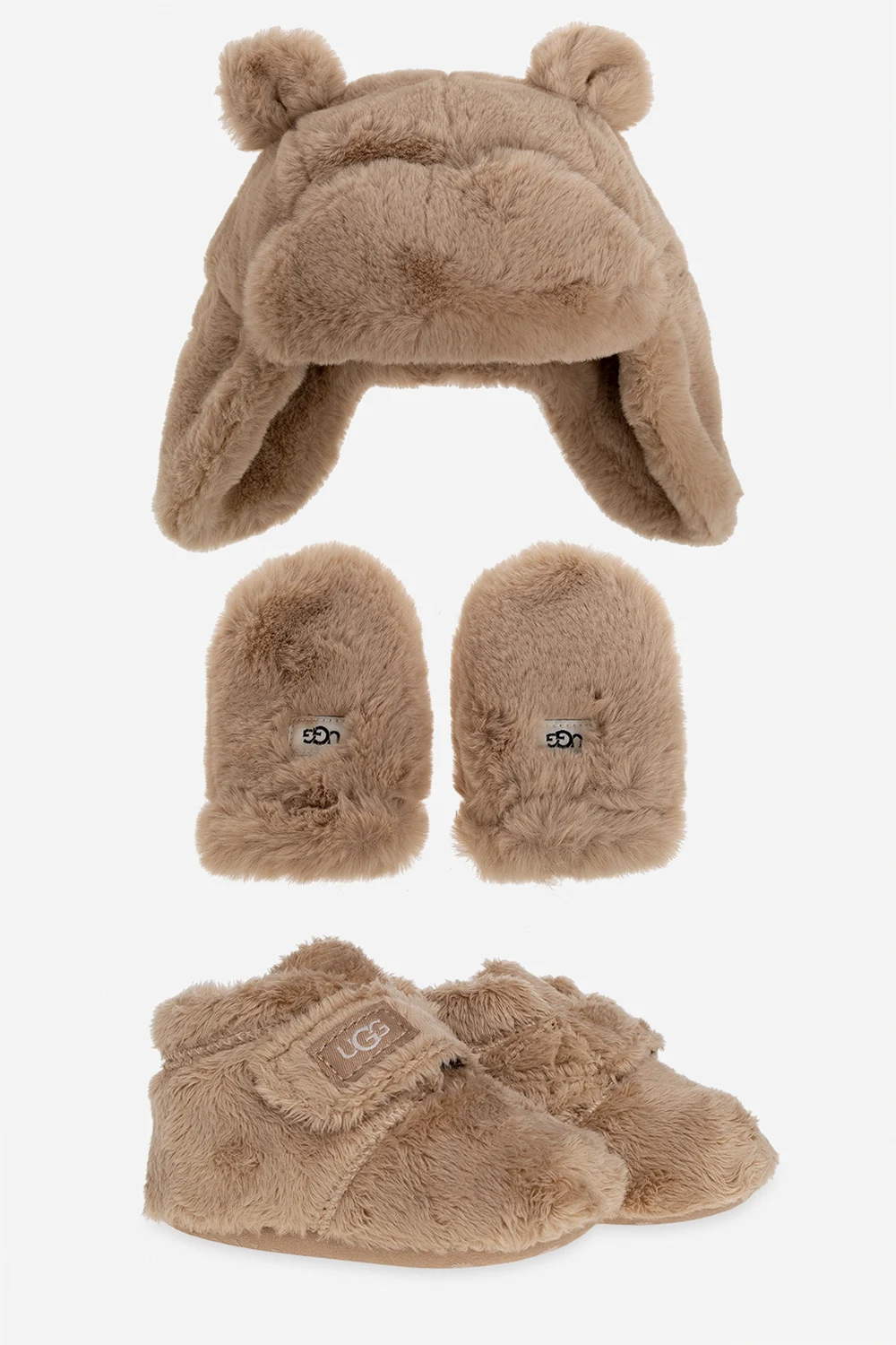 Shoes, beanie & mittens set