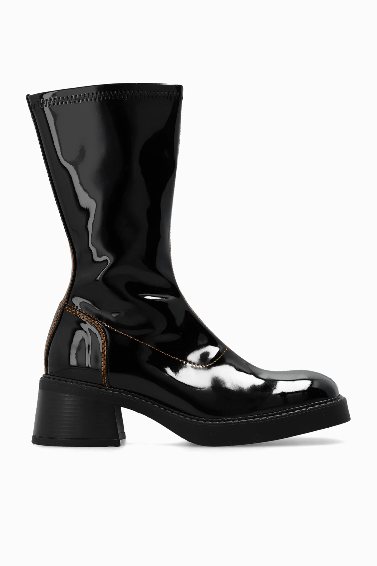 Lakierowane botki na obcasie ‘Vero’