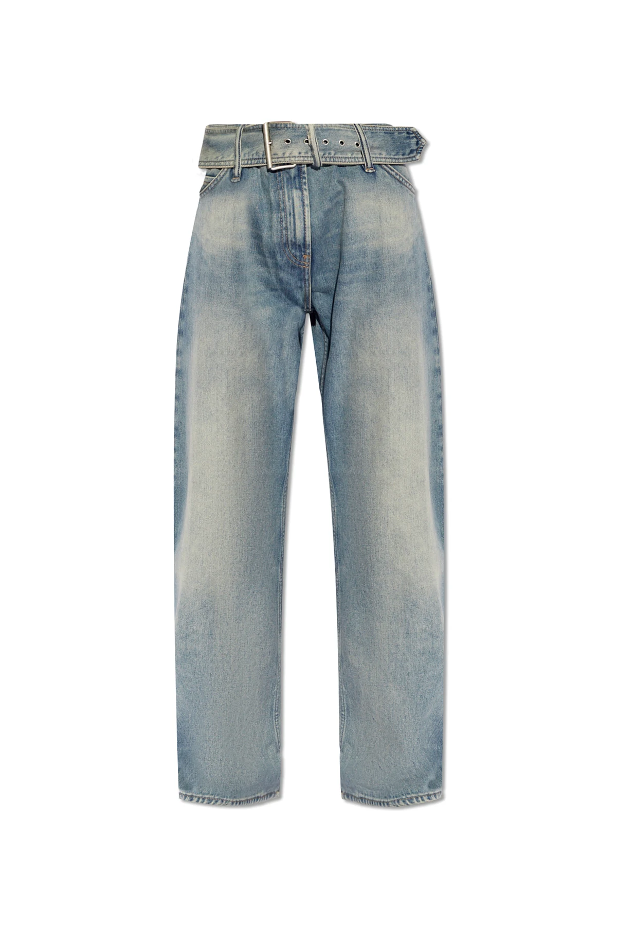 Jeans with matching belt