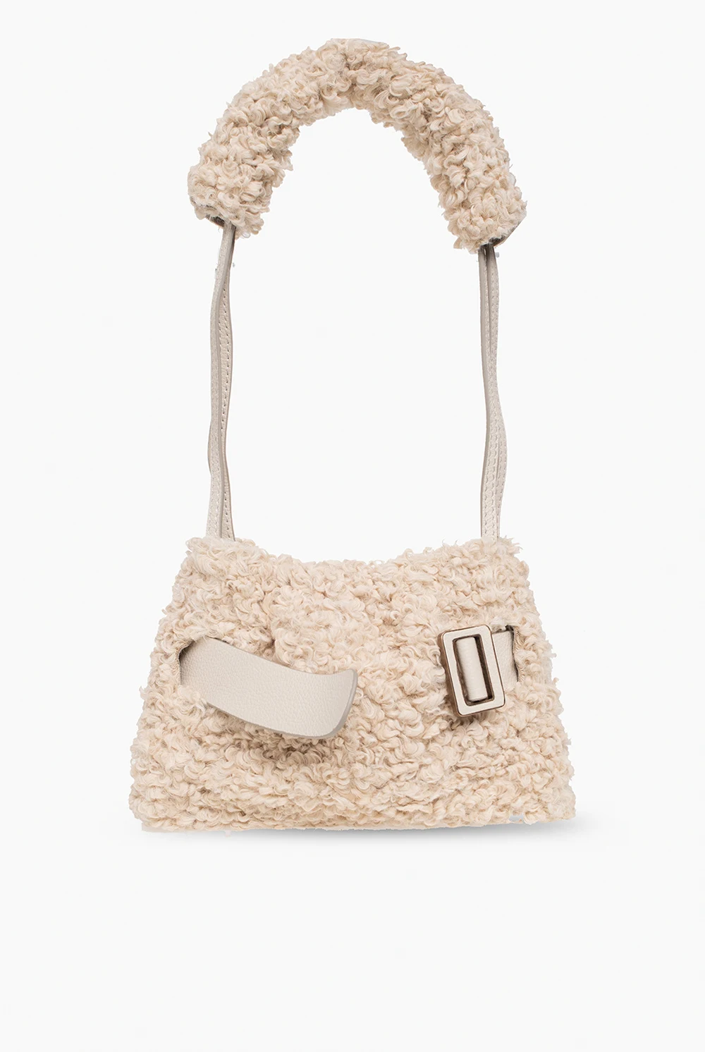 ‘Square Scrunchy Soft’ faux fur bag
