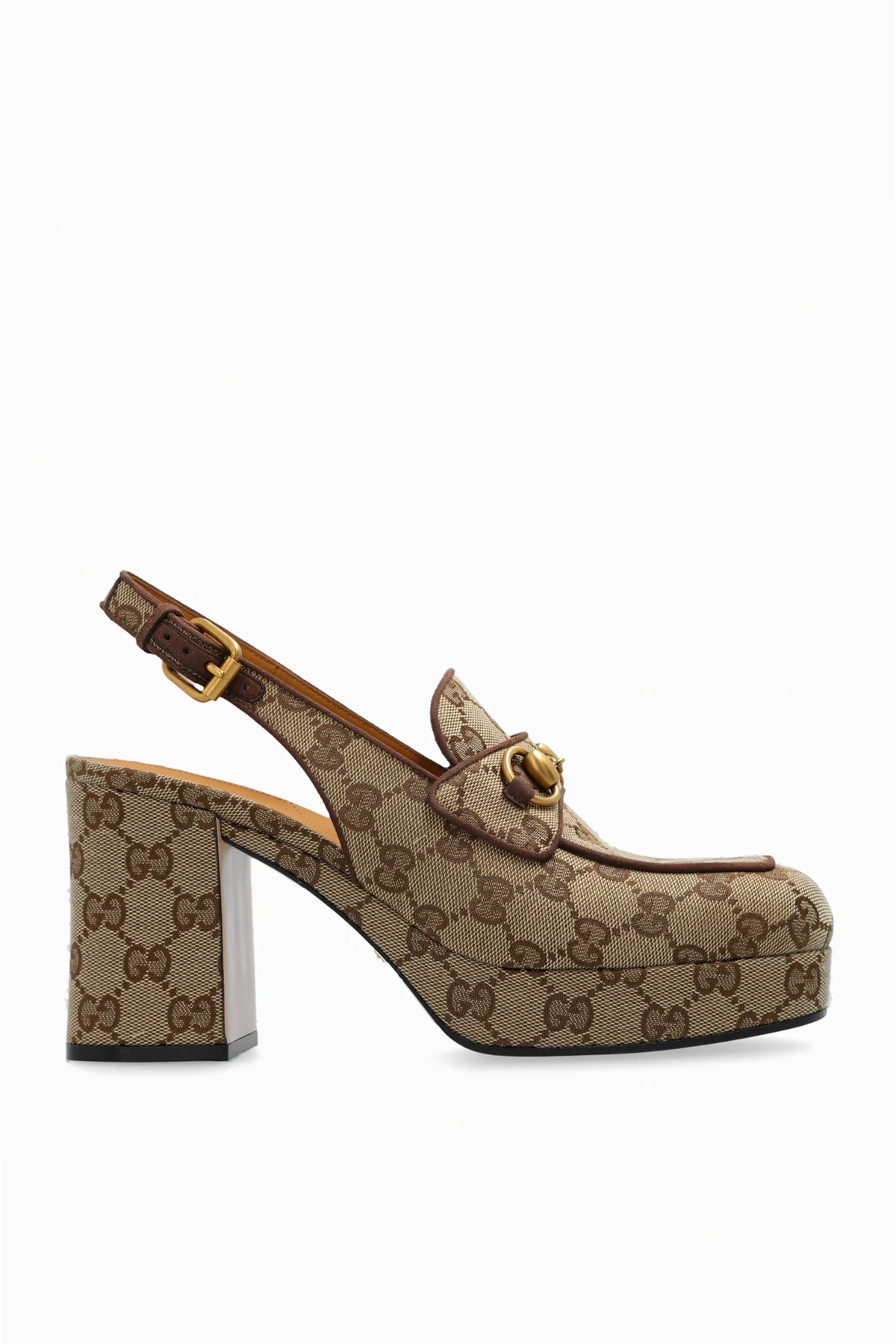 Buty na platformie z monogramem