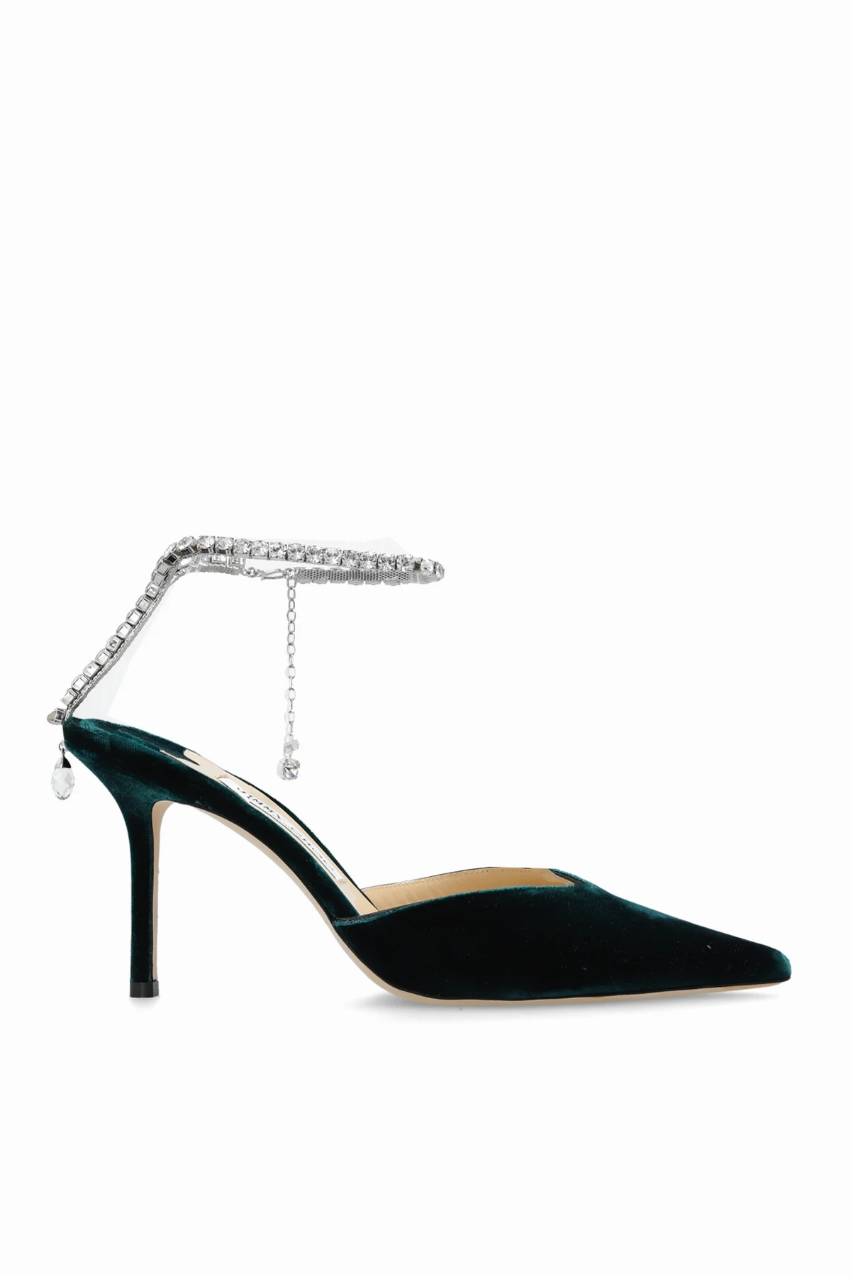 ‘Saeda’ velvet pumps