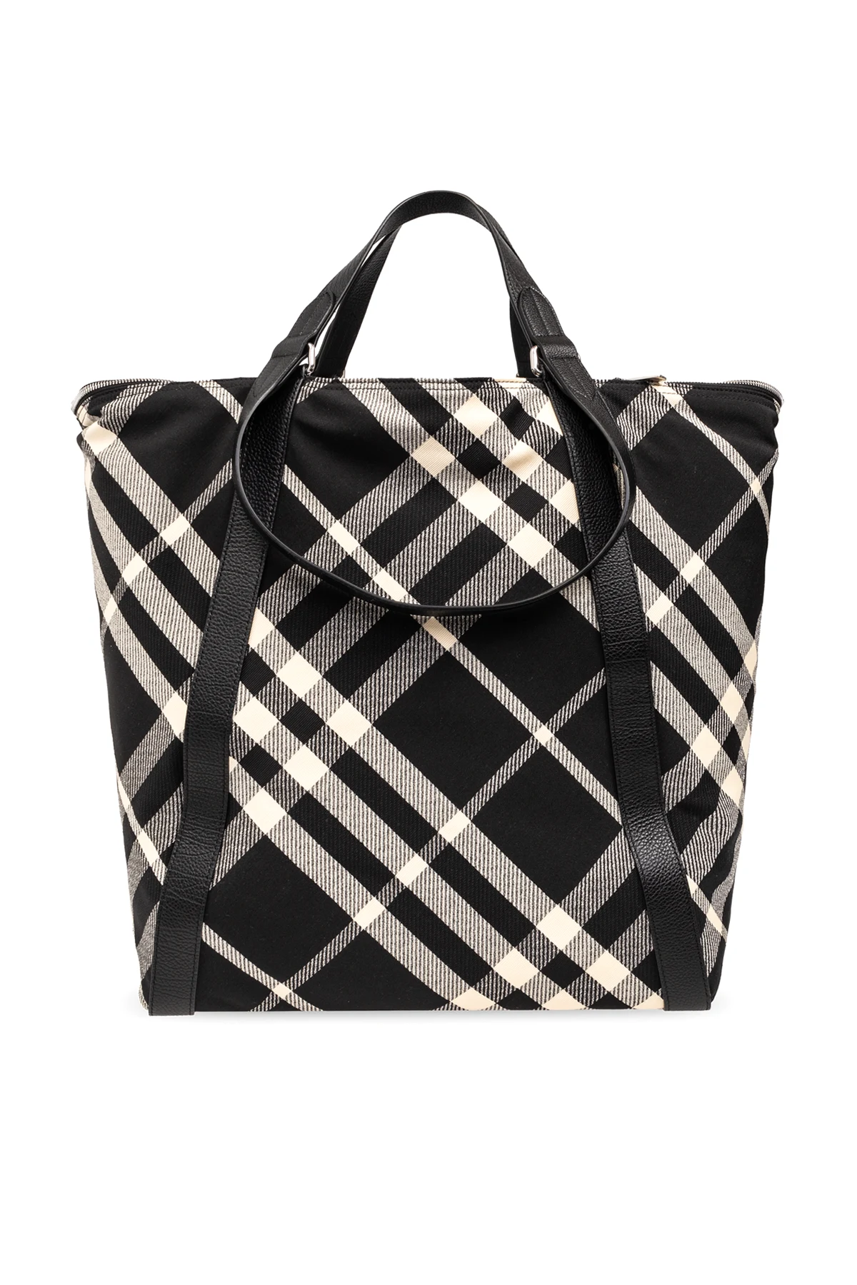 Shopper Tasche mit Karomuster