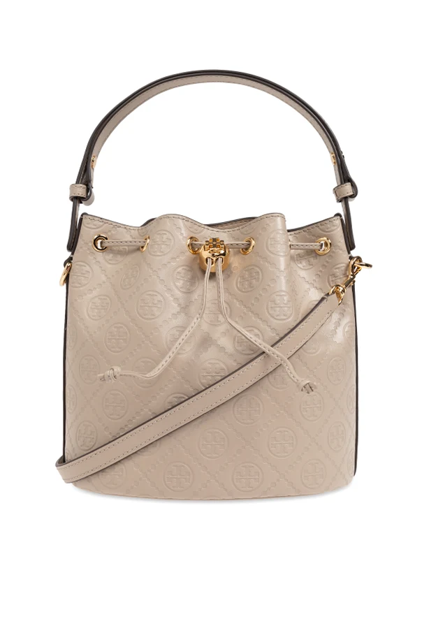 beige Shoulder bag 'T-Monogram' in 'bucket' style