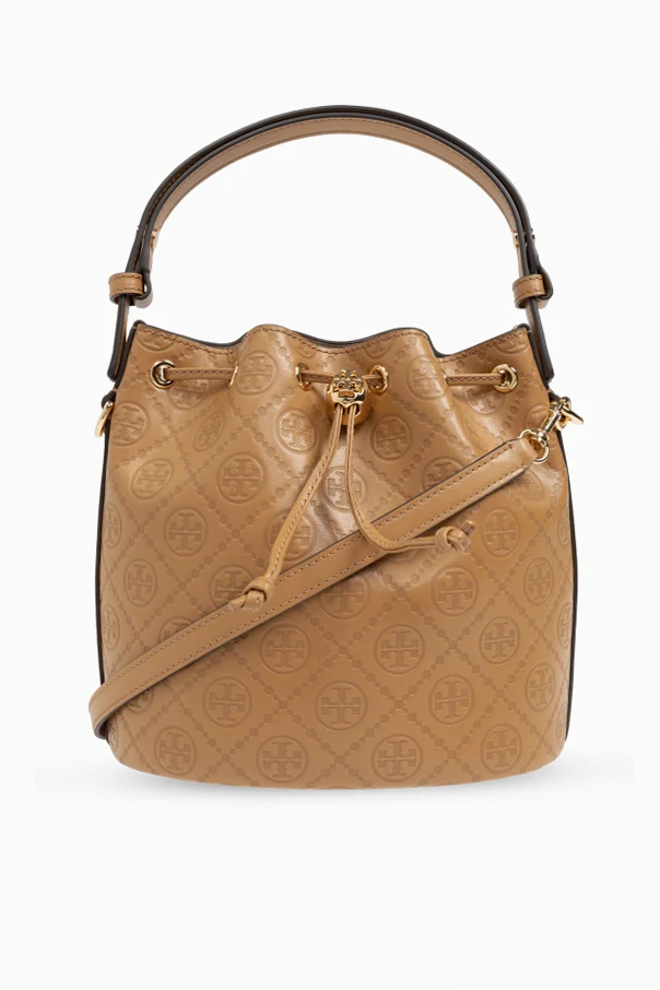 BROWN Shoulder bag T-Monogram bucket style