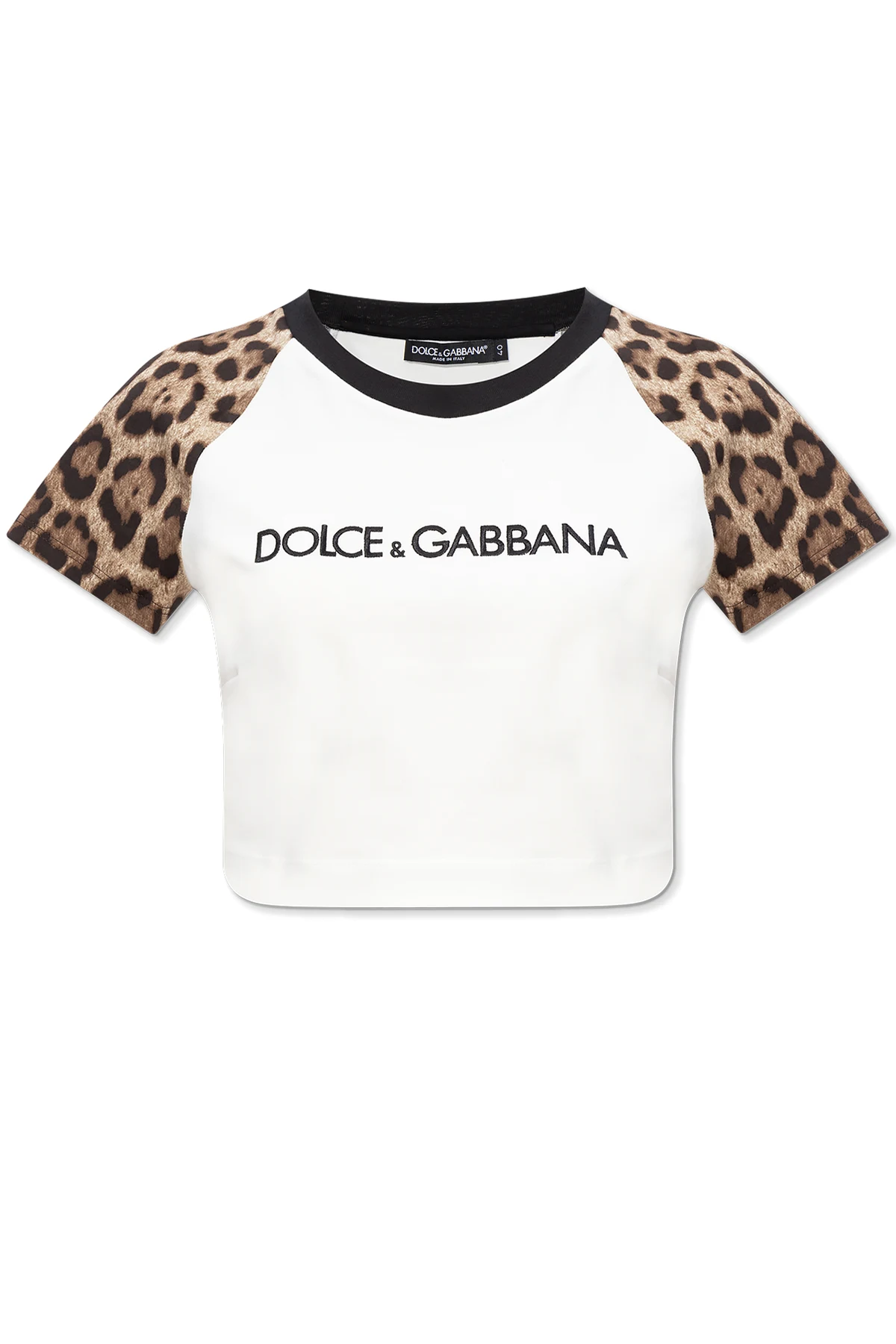 Cropped T-shirt with logo