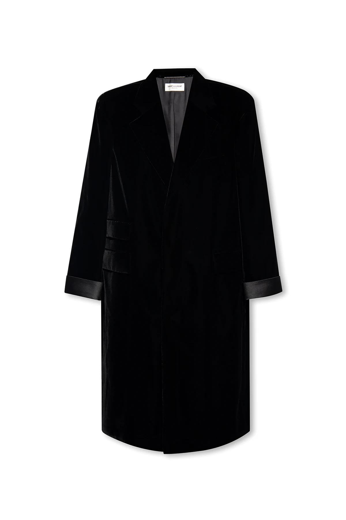 Velvet oversize coat
