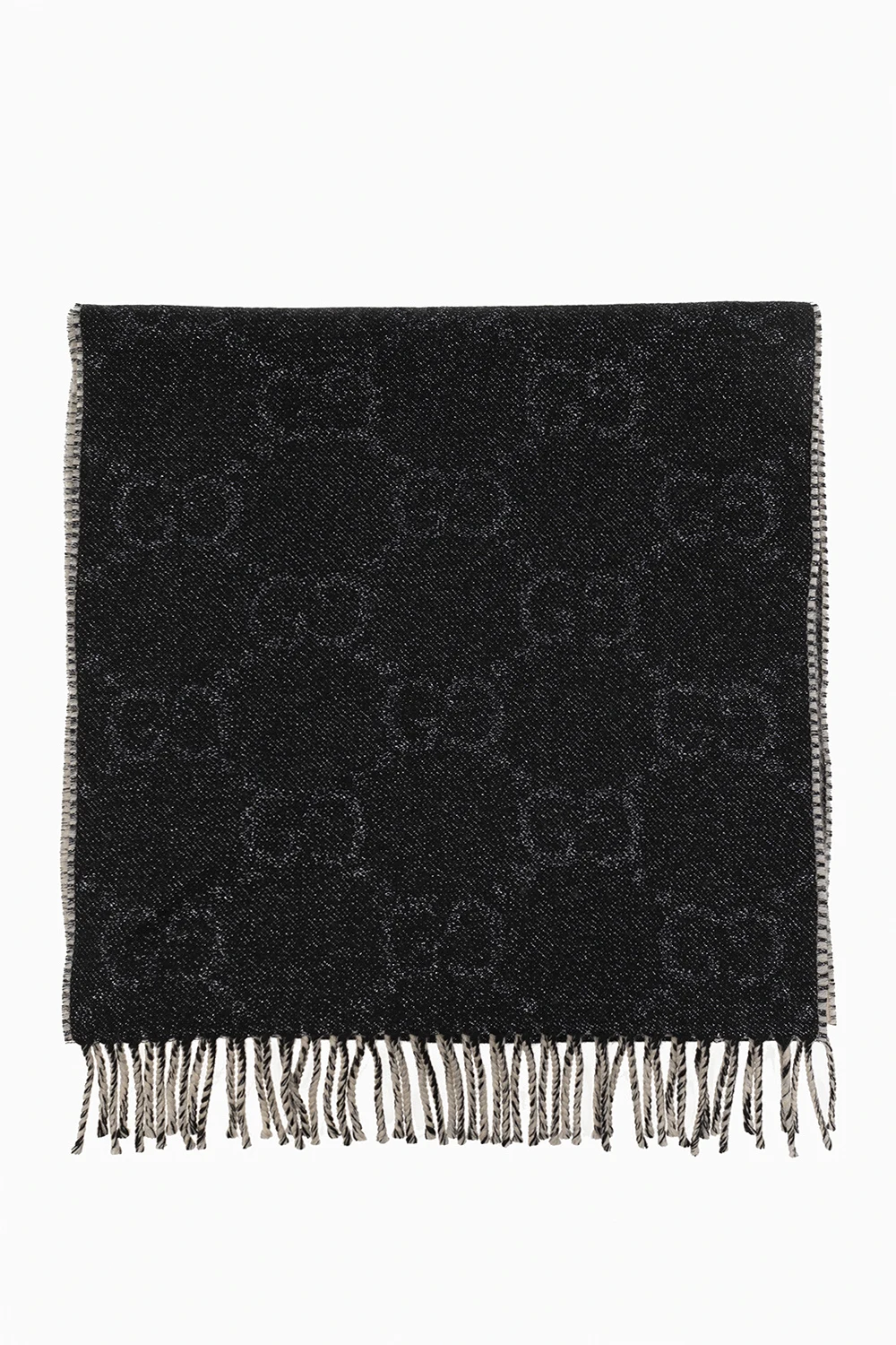 Scarf with ‘GG’ pattern