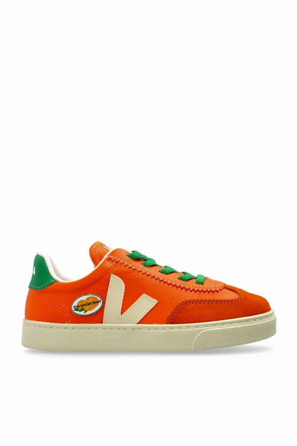 ORANGE Sneakers X THE SOCIAL FOOD LEATHER