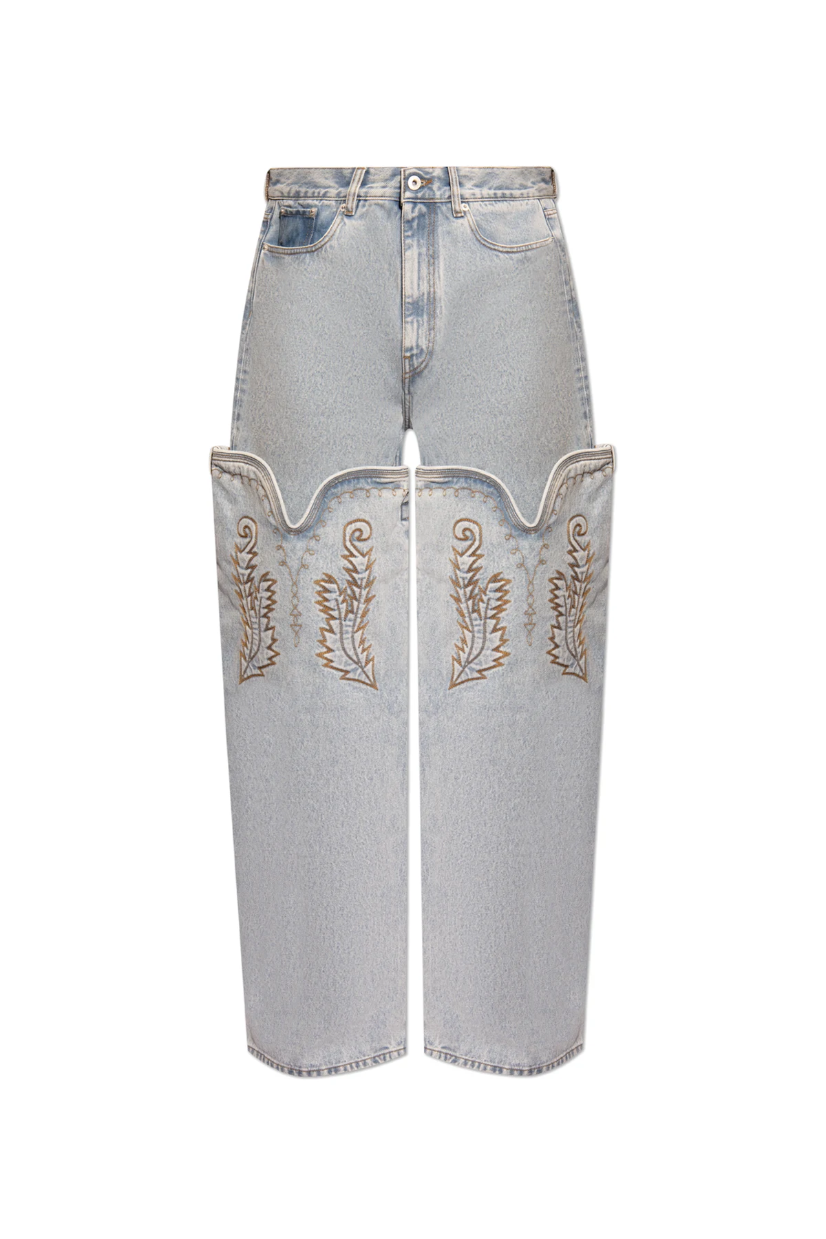 Jeans with detachable legs