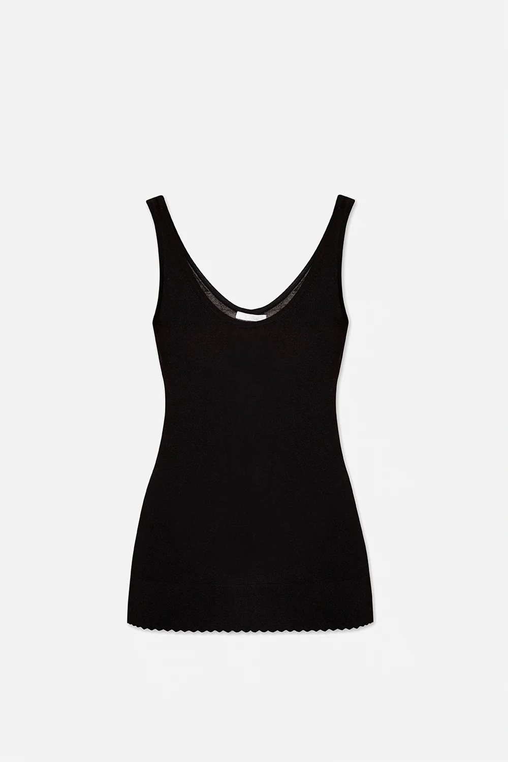 Sleeveless wool top