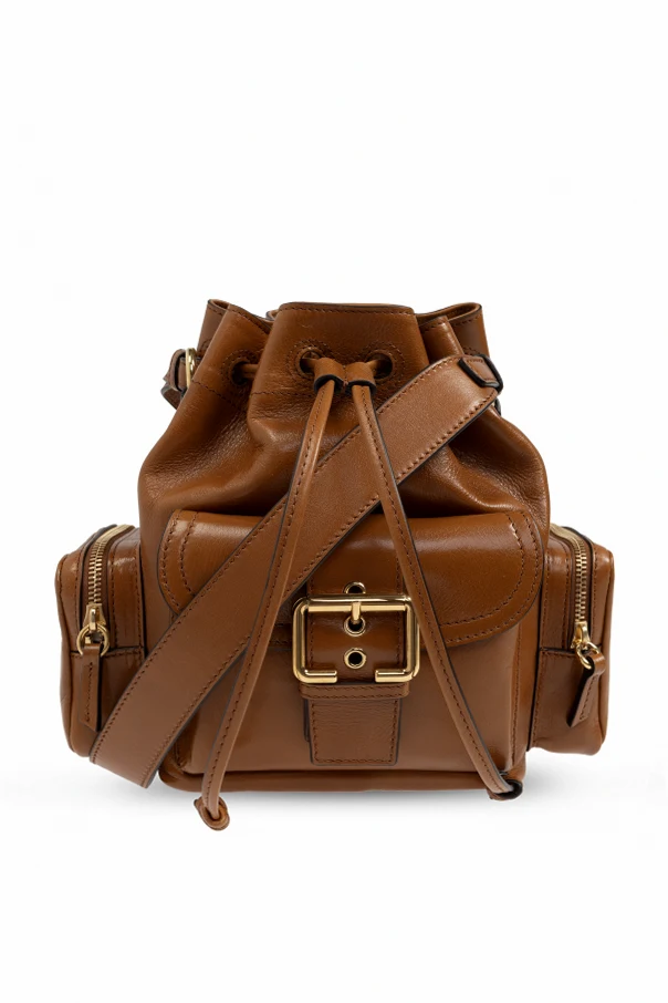 BROWN Shoulder bag type bucket
