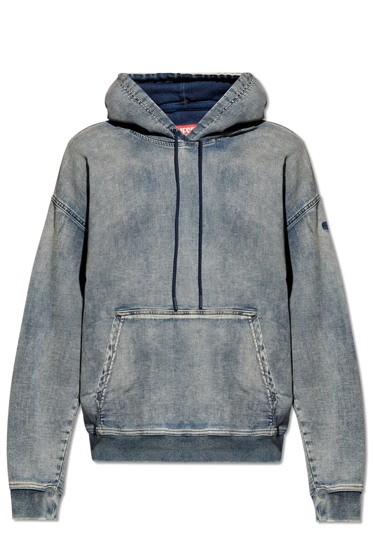 ‘D-UM-RIB’ denim hoodie