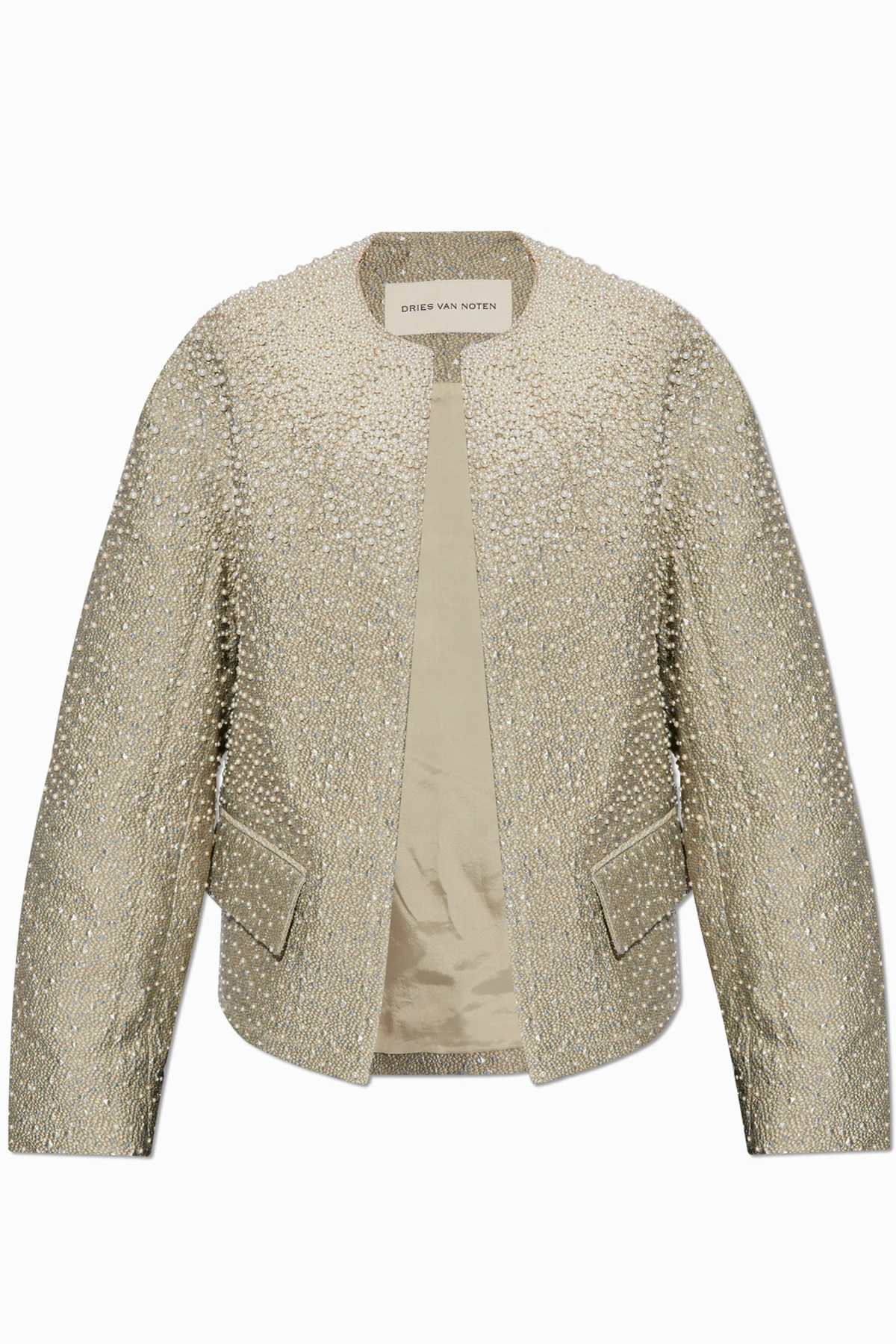 Jacke mit Perlen