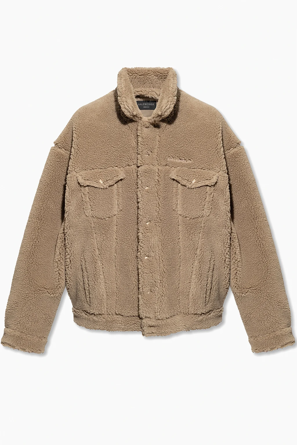 Fleece jacket with logo