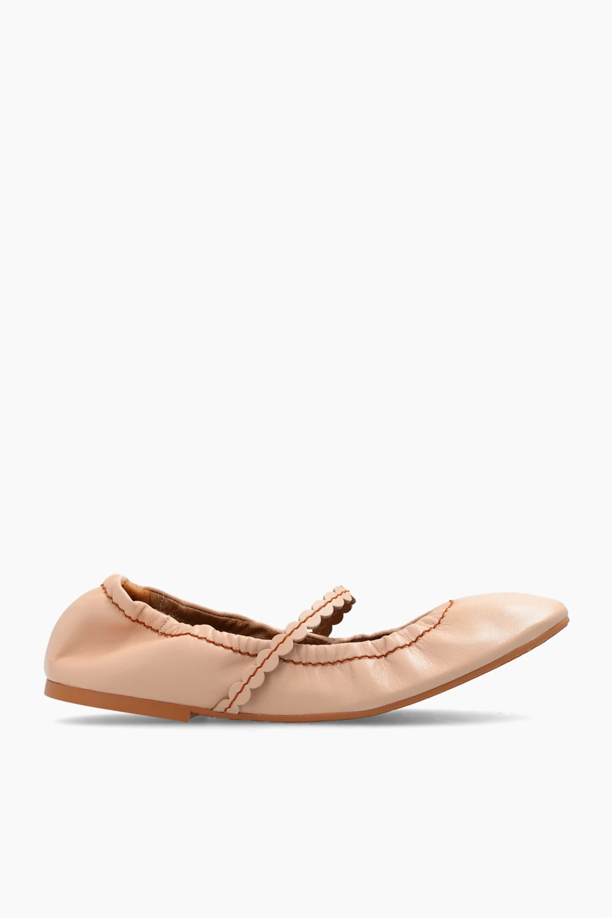 ‘Kaddy’ leather ballet flats