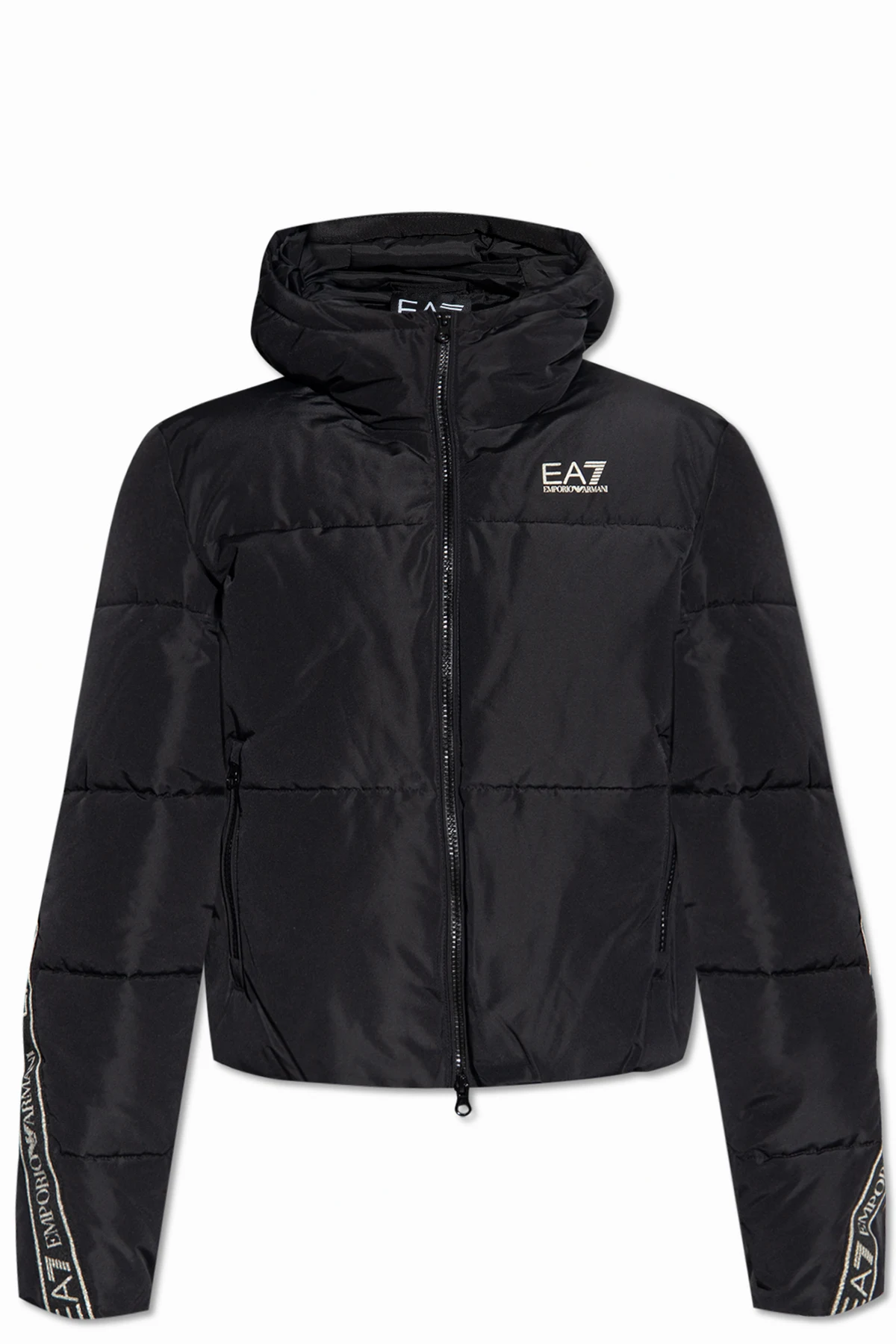 Quilted hooded jacket