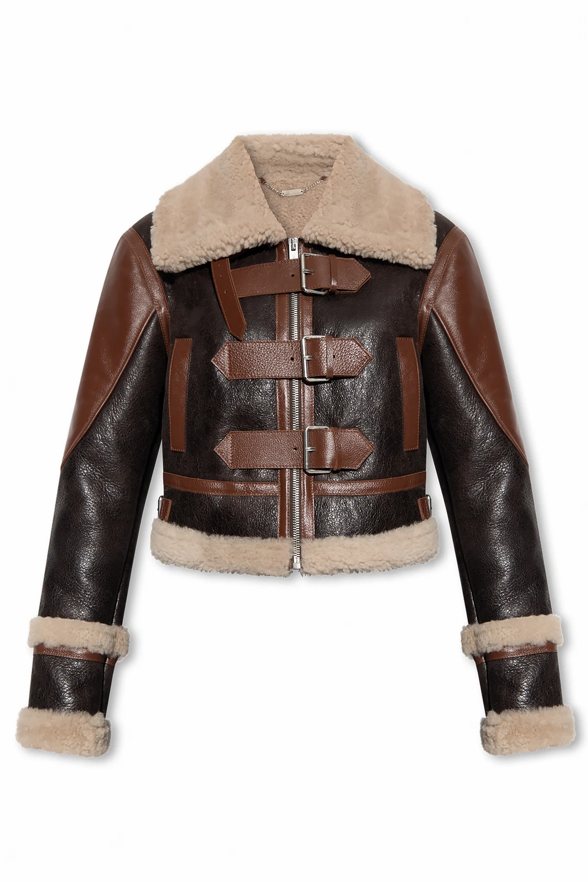 Shearling jacket in bovine leather