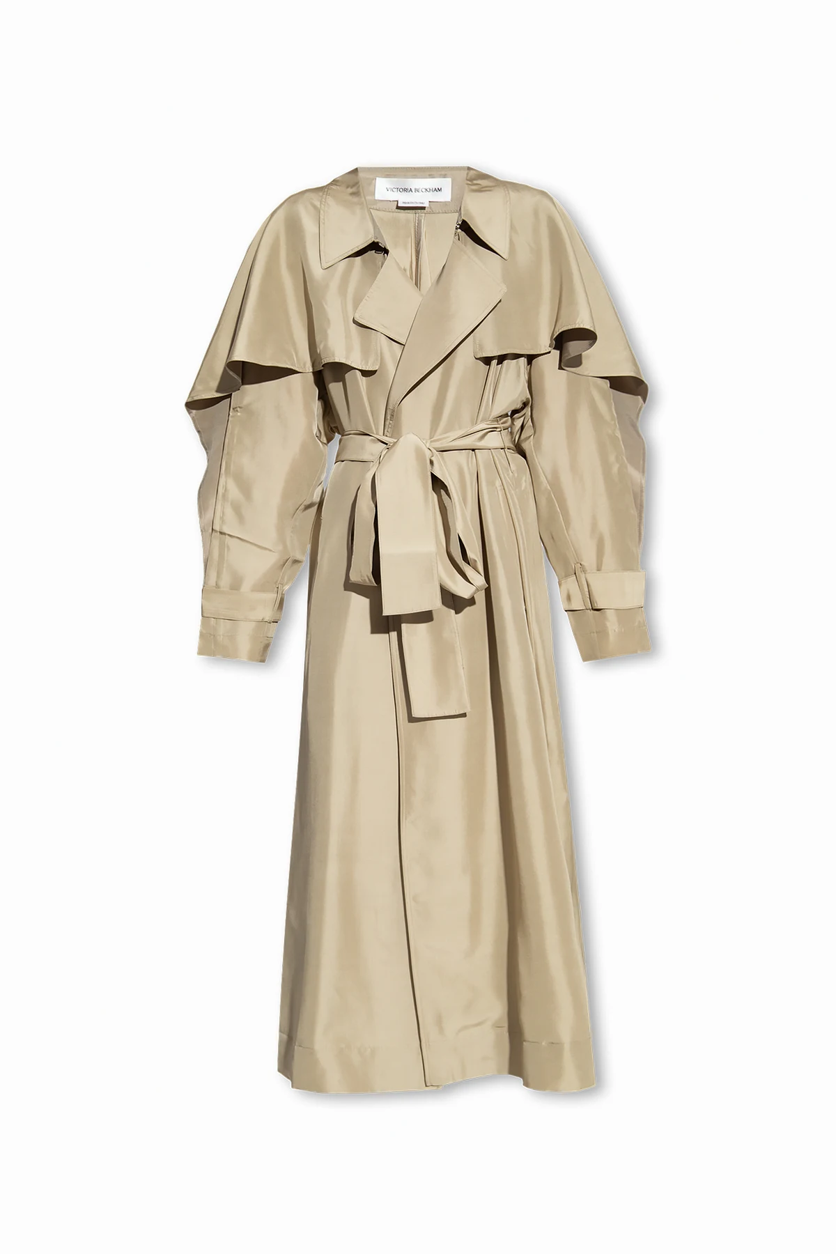 Silk trench coat