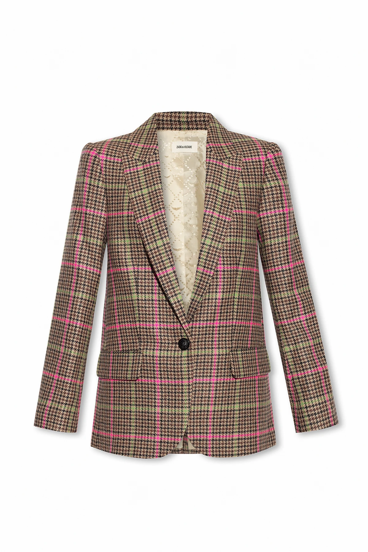 ‘Vow’ checked blazer
