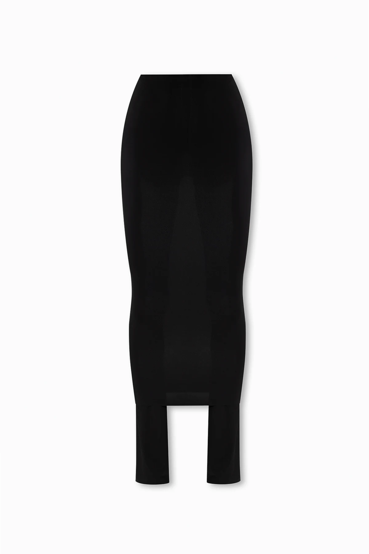 Long trousers with skirt