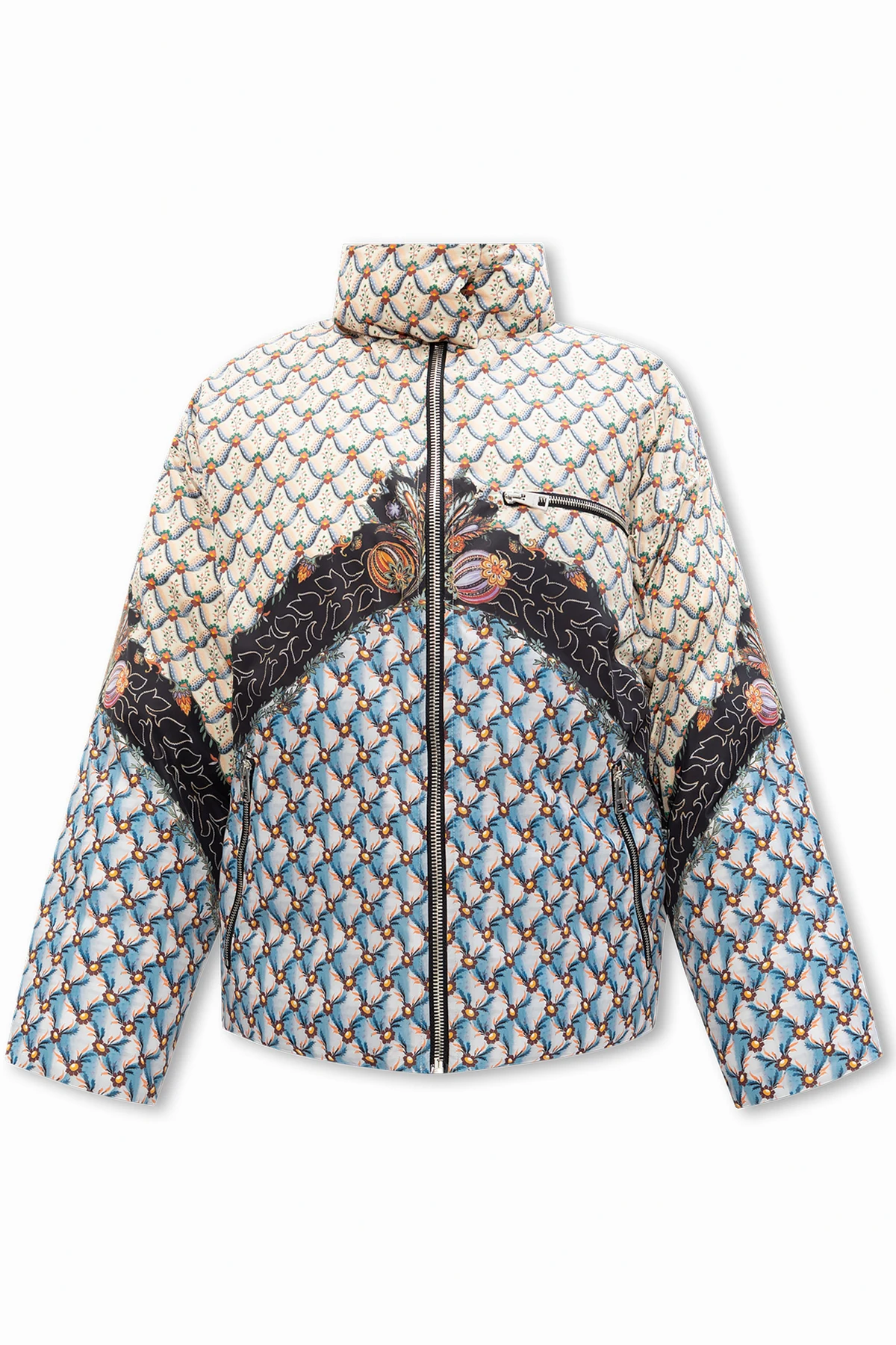 Patterned down jacket