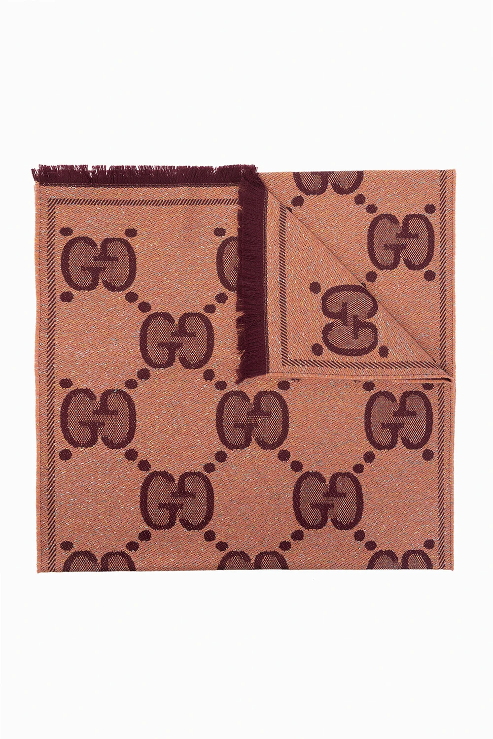 Scarf with logo pattern
