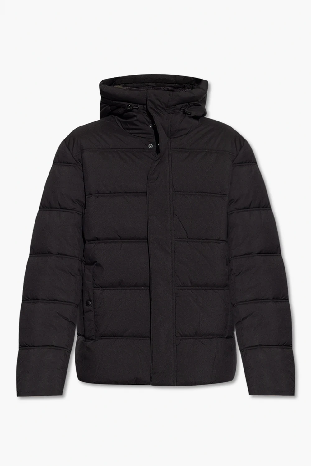 ‘Bow’ hooded puffer jacket