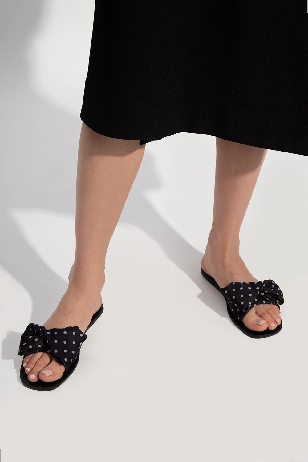 'Bikini' patterned slide sandals