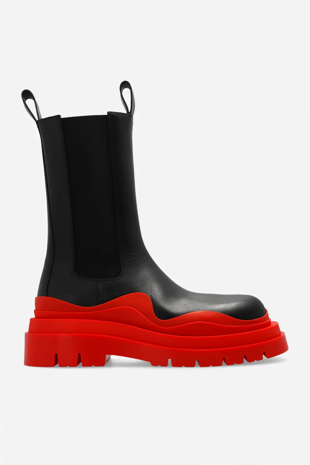 ‘Tire’ leather ankle boots