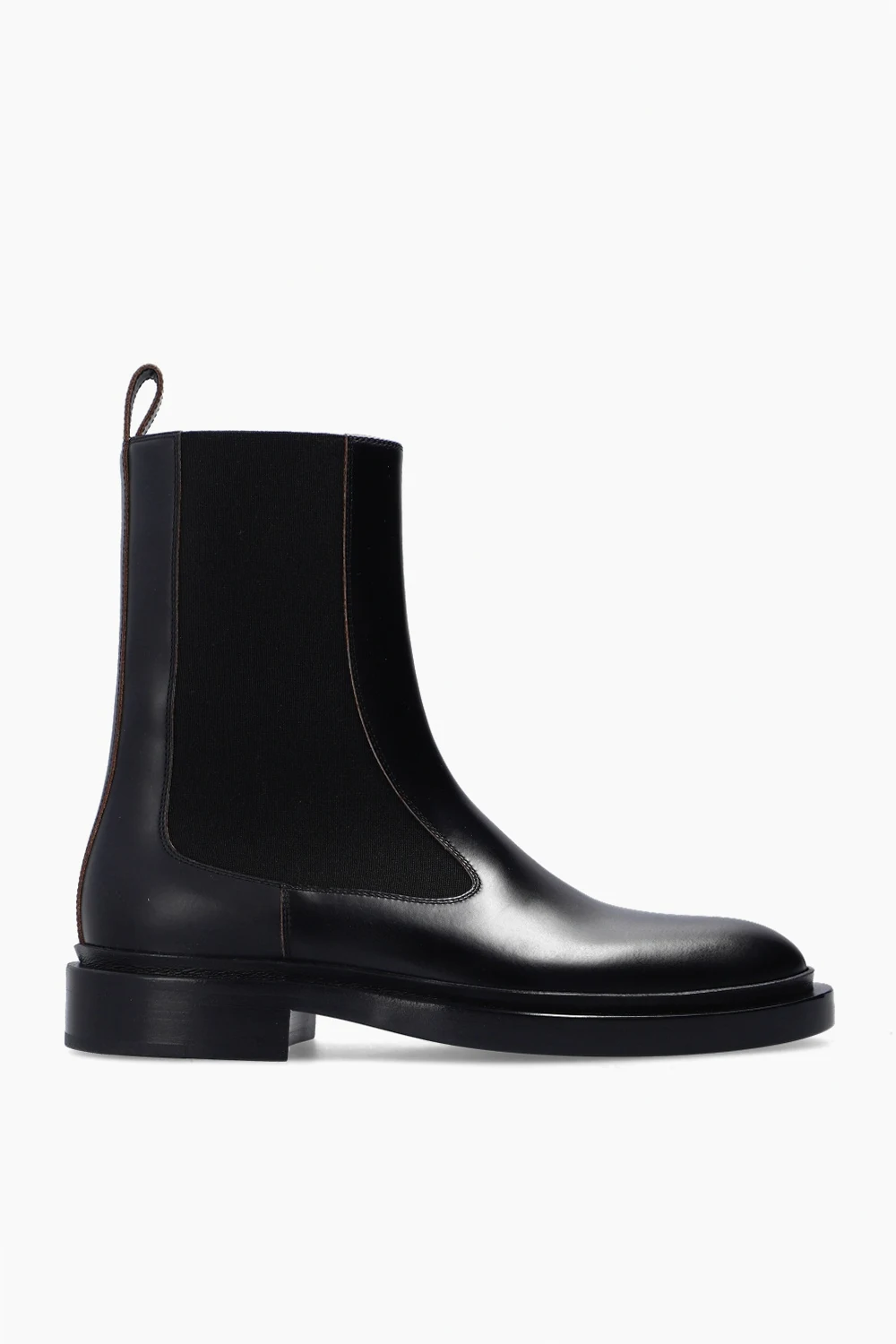 Leather ankle boots