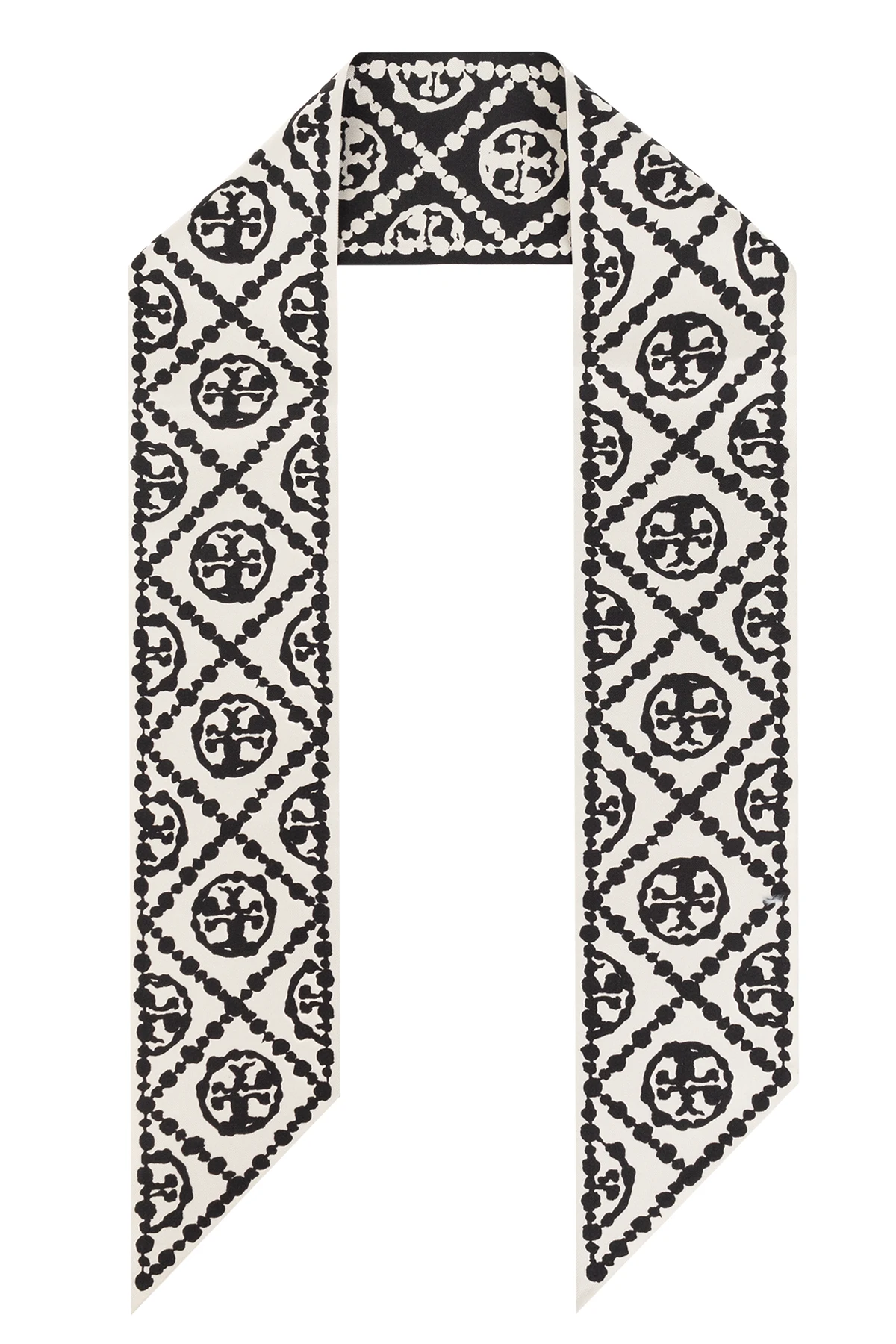 Silk scarf with monogram