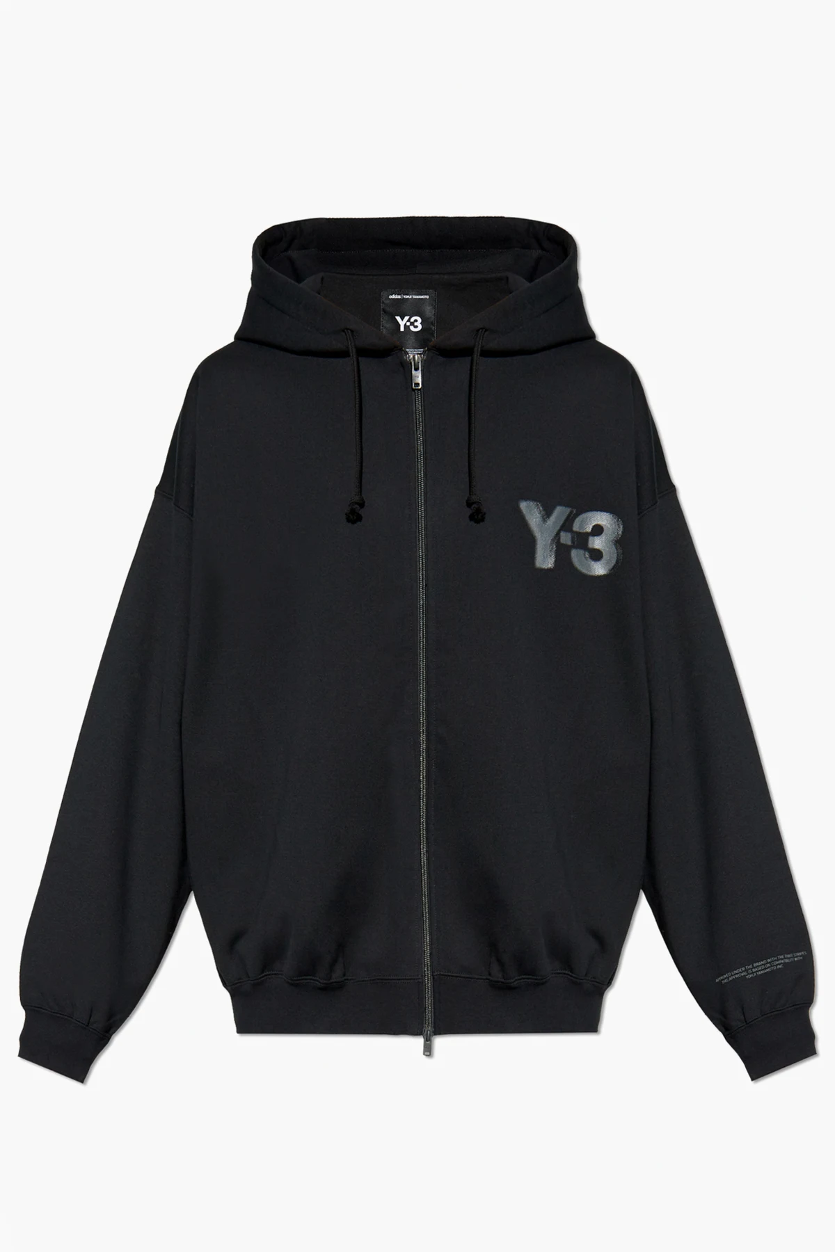 BLACK Zip-up sweatshirt