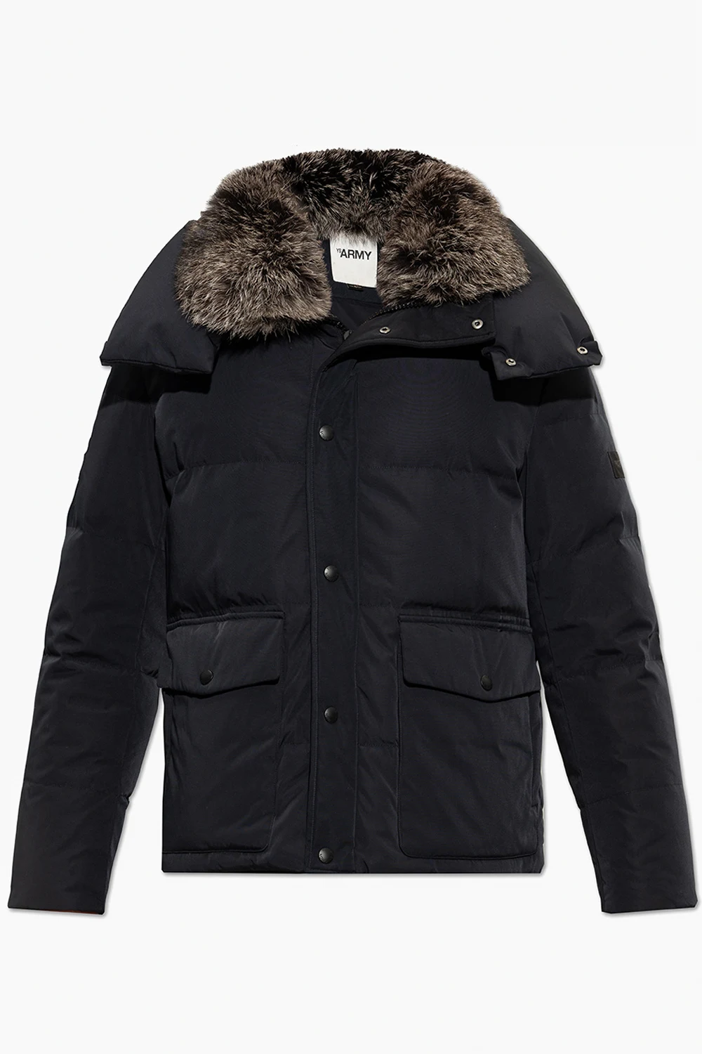 Down jacket with logo