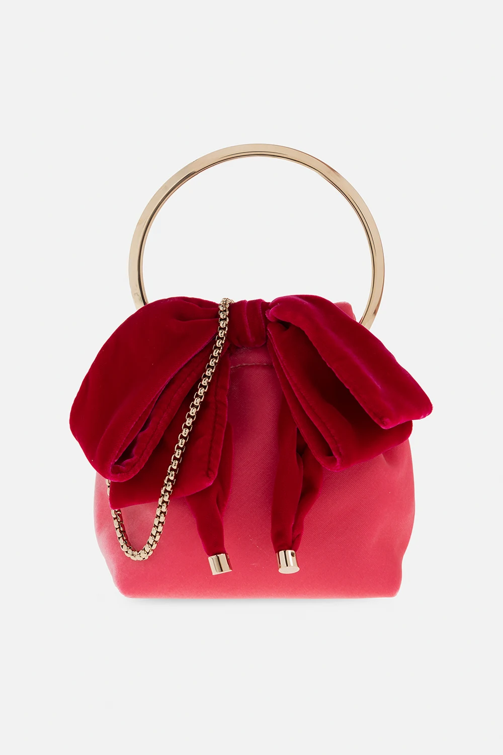 ‘Bon Bon’ velvet shoulder bag