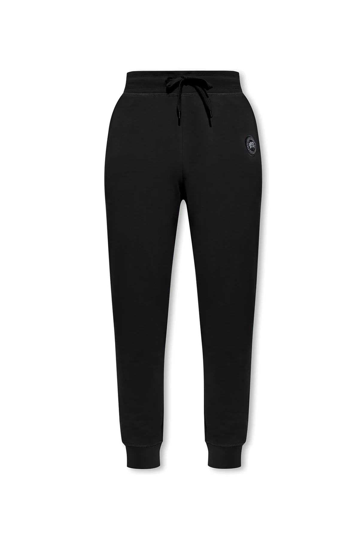 Sweatpants with logo patch